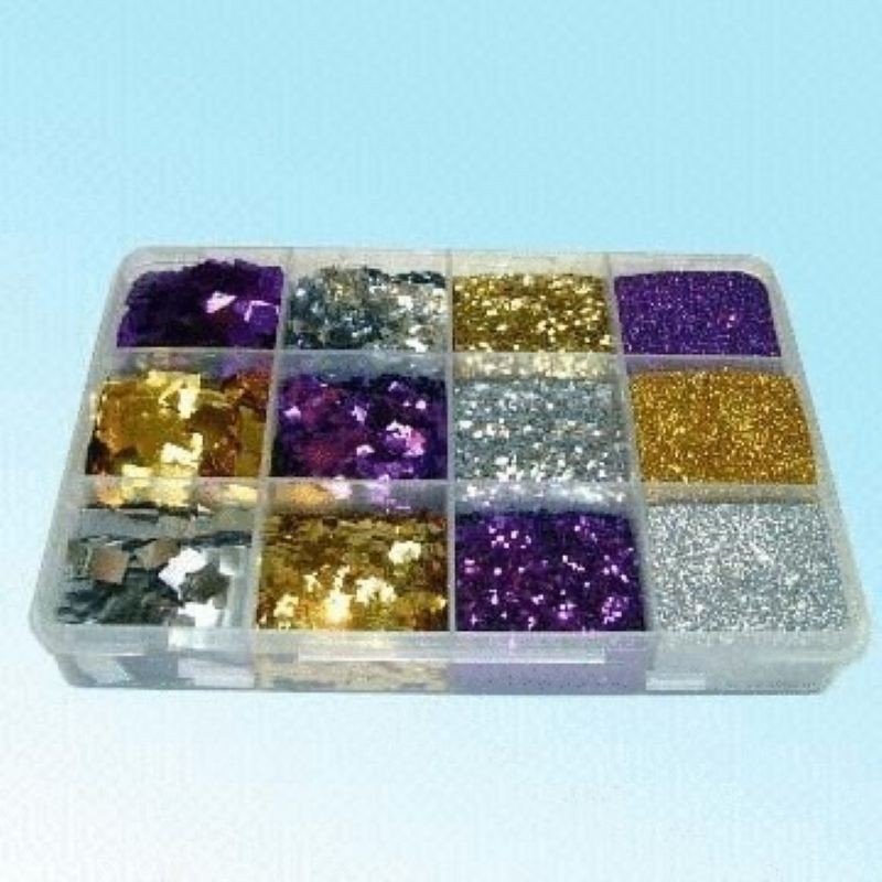 盒裝金蔥亮片 彩色金蔥粉亮片