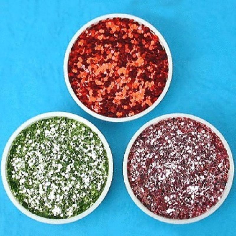 金葱粉亮片浅绿. 红. 枣红色 彩色金葱粉亮片