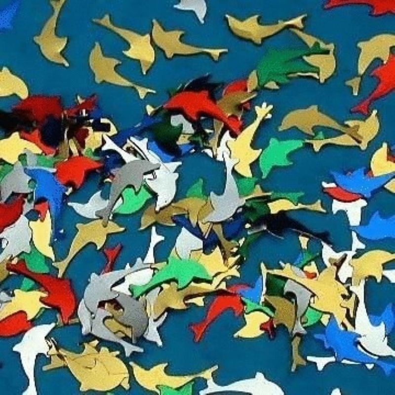 金蔥亮片海豚系列 彩色金蔥粉亮片