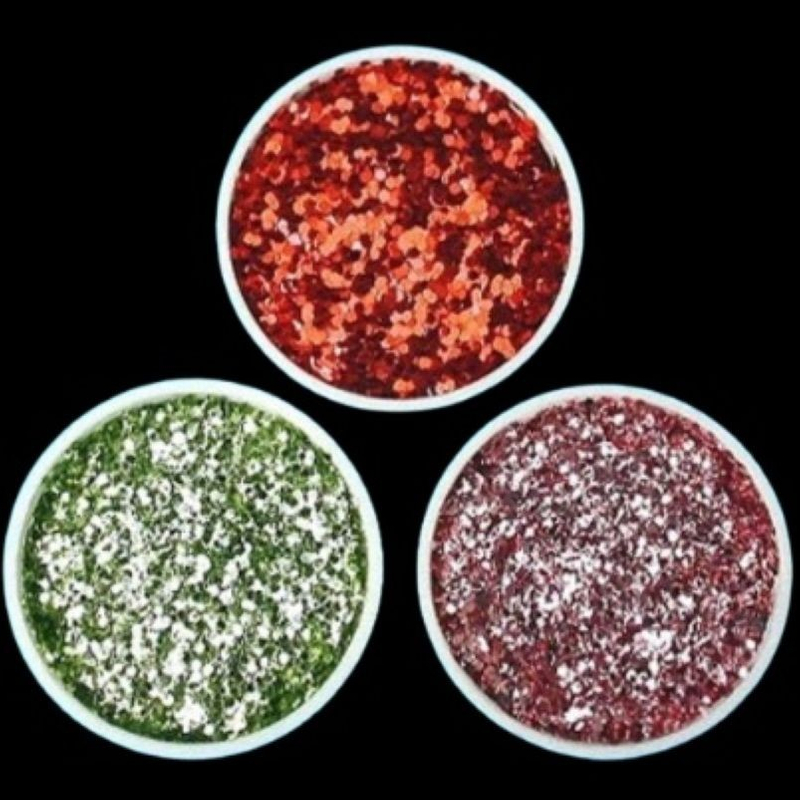 金葱粉亮片浅绿. 红. 枣红色 彩色金葱粉亮片
