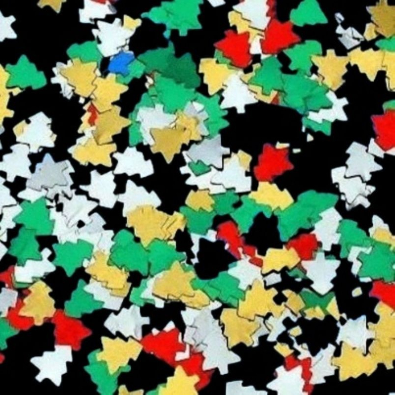 金葱亮片树木造型 彩色金葱亮片